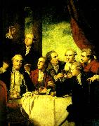 Sir Joshua Reynolds members of the society of dilettanti oil on canvas